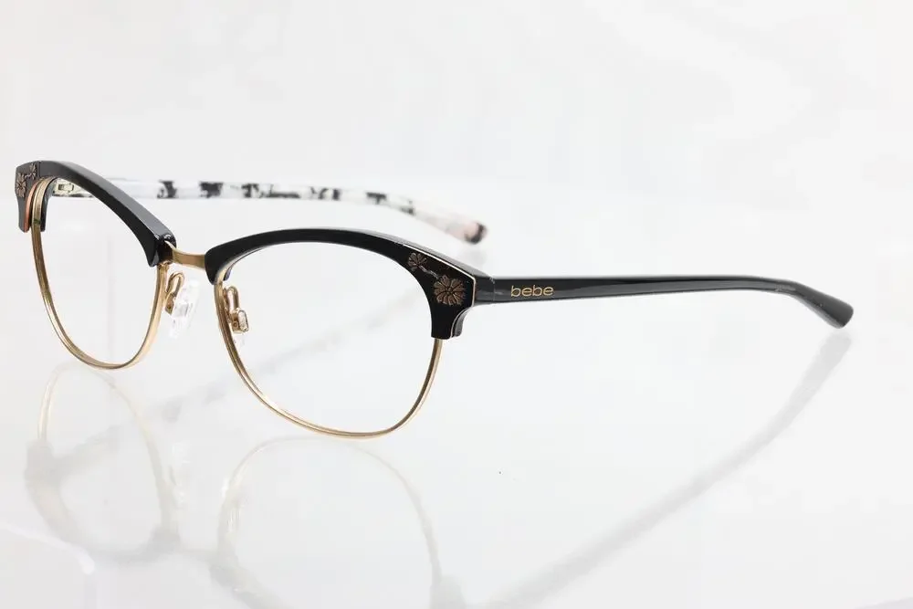 Bebe BB5162 (001) JET 53-17-135mm Eyeglass FRAMES ONLY - GOOD CONDITION - READ